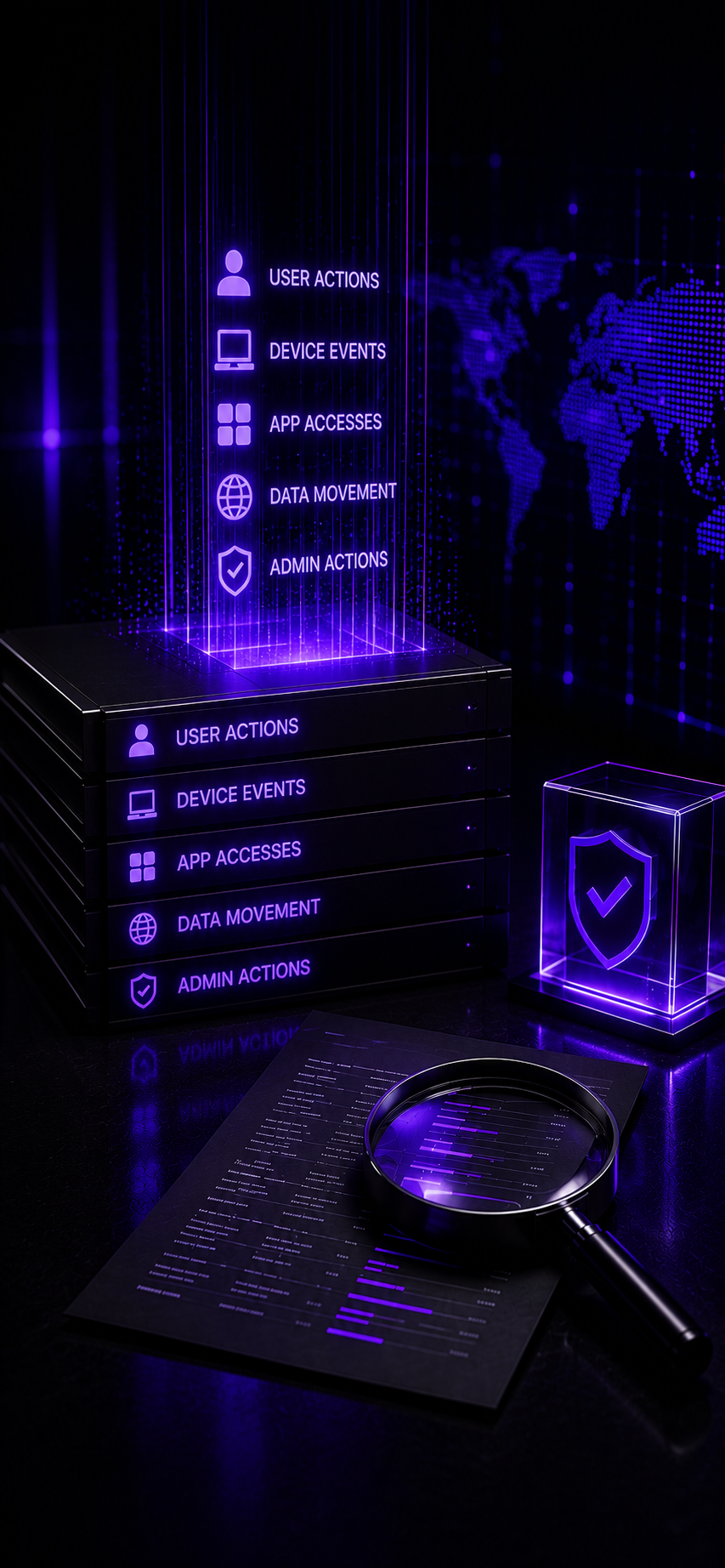 Sentrix Axis mobile audit trail and policy decision dashboard